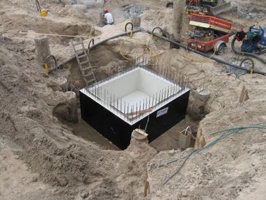 Ingegraven liftput