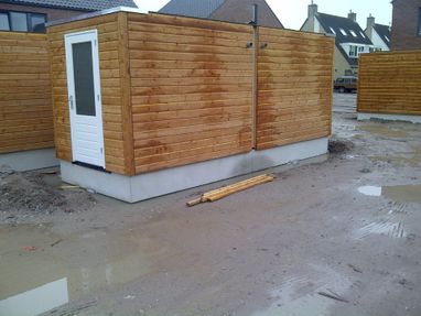 Prefab bergings fundering